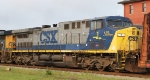 CSX 1 passes the station